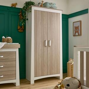 CuddleCo Ada 2 Door Wardrobe, White Ash