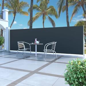 Retractable Side Awning 160 x 500 cm Black