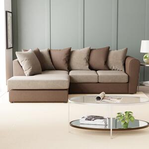 Blake Soft Faux Leather Combo Corner Sofa