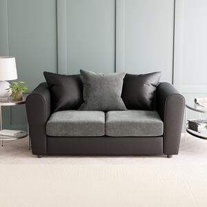 Blake Soft Faux Leather Combo 2 Seater Sofa