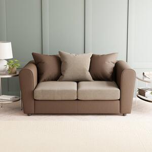 Blake Soft Faux Leather Combo 2 Seater Sofa