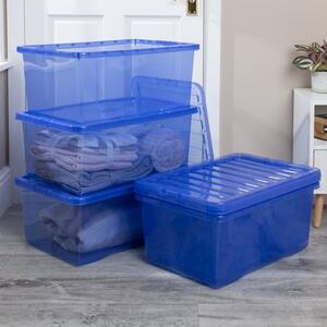 Wham Crystal Set of 5 Boxes & Lids, 45L