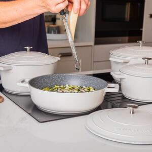 MasterClass Non-Stick Cast Aluminium 28cm Shallow Casserole Dish, 4L