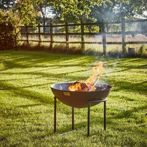 Outdoor Cast Iron Firebowl with Stand