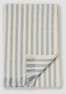 Coastal Blue Pembroke Stripe Wool Throw | Default | Piglet in Bed