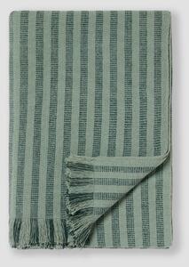 Pine Green Pembroke Stripe Wool Throw | Default | Piglet in Bed