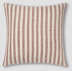Rust Red Pembroke Stripe Wool Cushion Cover | 50 x 50cm | Piglet in Bed
