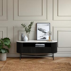 Kiera TV Unit, Mango Wood & Real Marble for TVs up to 55"