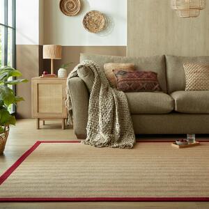 Herringbone Jute Border Rug