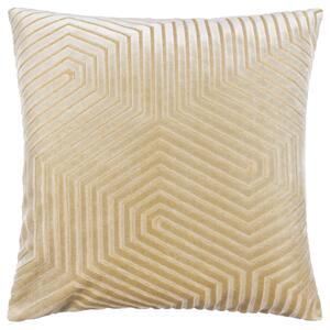 Paoletti Evoke Cut Velvet 45cm x 45cm Filled Cushion Ivory