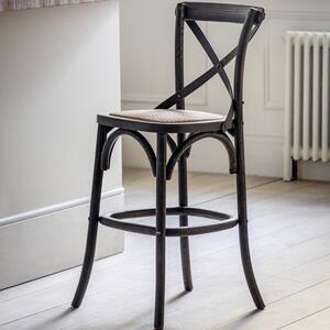 Cannock Set of 2 Bar Stools, Rattan