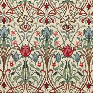 ANTE DECOR Alexandra Woven Jacquard Fabric Red