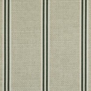 ANTE DECOR Latham Printed Cotton Stripe Fabric Charcoal