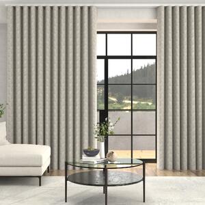 Ren Herringbone Woven Made To Measure Curtains + FREE Track - Wave Linen
