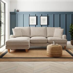 Beatrice Tonal Textured Weave Corner Chaise Sofa