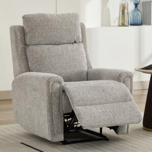 Medinah Fabric Electric 1 Seater Sofa - Ash