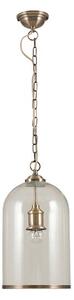 Rimmed Glass Cloche Pendant Light