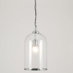 Rimmed Glass Cloche Pendant Light