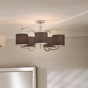 Arcadia 5 Curved Arm Semi Flush Pendant