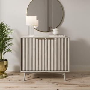 Neena Small Sideboard, Warm Grey Wash Acacia Wood