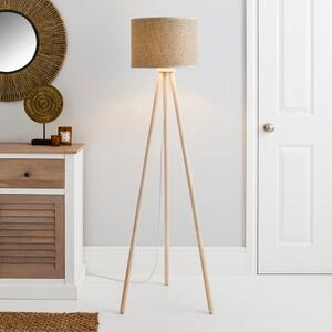 Ambra Natural Tripod Floor Lamp