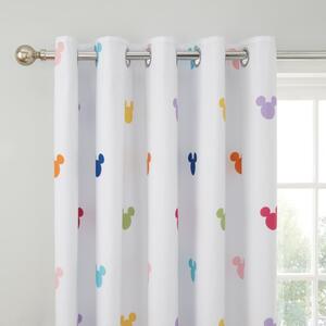 Disney Mickey Mouse Rainbow Blackout Eyelet Curtains