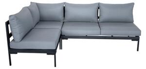 Elements Black Modular 4 Seater Corner Sofa