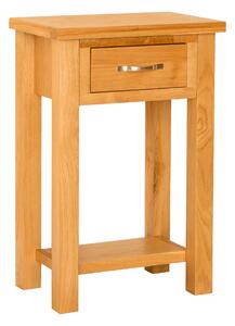 Newlyn Oak Telephone/Hall Table, Drawer Storage, W:50cm | Light Oak