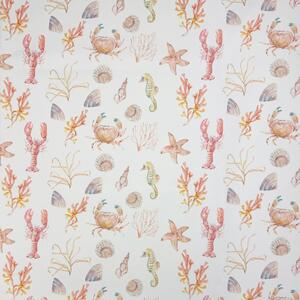 Sealife Water UV Resistant Outdoor Fabric Coral