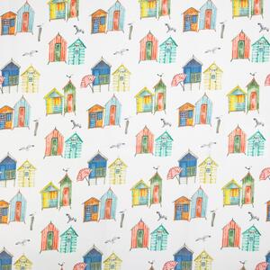 Beach Huts Water UV Resistant Outdoor Fabric Multi