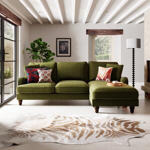 Beatrice Matte Velvet Corner Sofa