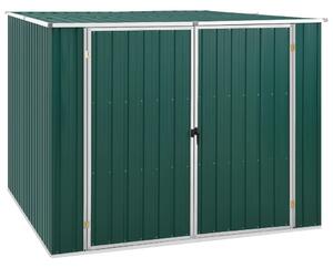 Garden Shed Green 195x198x159 cm Galvanised Steel