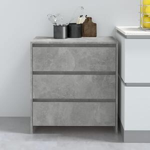 Sideboard Concrete Grey 70x41x75 cm Engineered Wood