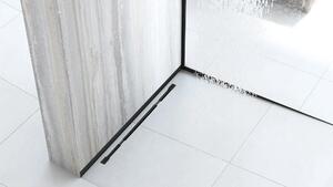 Front shower tray strip 120cm Black
