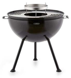 Tower Sphere Charcoal Pit 'n' Grill, Black Steel