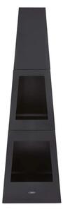 Tower Obelisk Log Burner, Black Steel