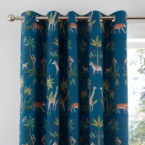 Safari Blackout Eyelet Curtains