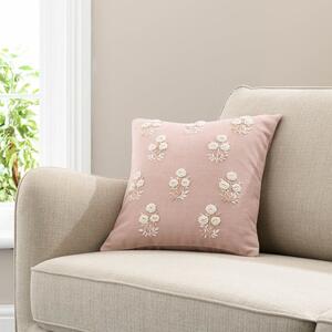 French Knot Floral Cushion Cover