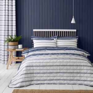 Falmouth Navy Bedspread