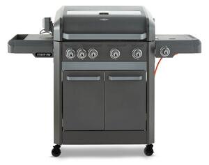 Tower Stealth Pro Six Burner Gas BBQ, Black Steel