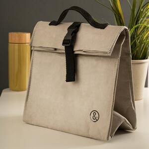 &Again Grey Paper Cooler Lunch Bag