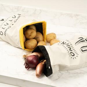 Kitchen Pantry Set of 2 Vegetable Sacks - Potato & Onion