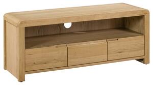 Curve TV Unit, Oak for TVs up to 50"