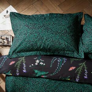 Moorland Flora Black Oxford Pillowcase