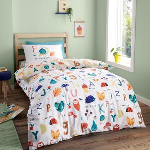 The Royal Horticultural Society Woodland Alphabet Bedding Set White