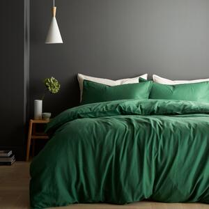 Content By Conran Relaxed Cotton Linen Bedding Set Forest Green