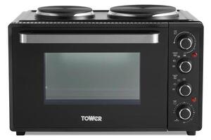 Tower 32L Black Mini Oven with Hot Plates