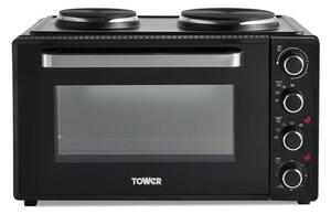 Tower 42L Black Mini Oven with Hot Plates