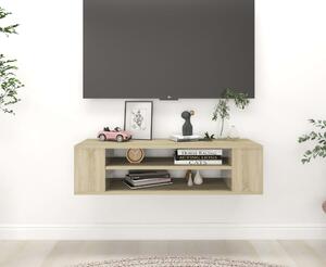 Hanging TV Cabinet Sonoma Oak 100x30x26.5 cm Engineered Wood