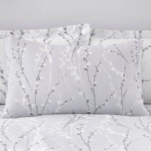 Belle Grey Standard Pillowcase Pair